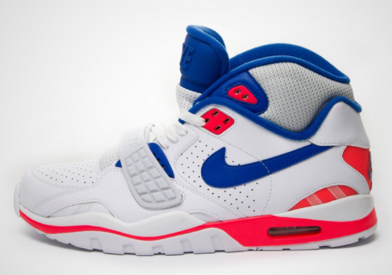 Nike Air Trainer SC II High – White – Game Royal – Laser Crimson