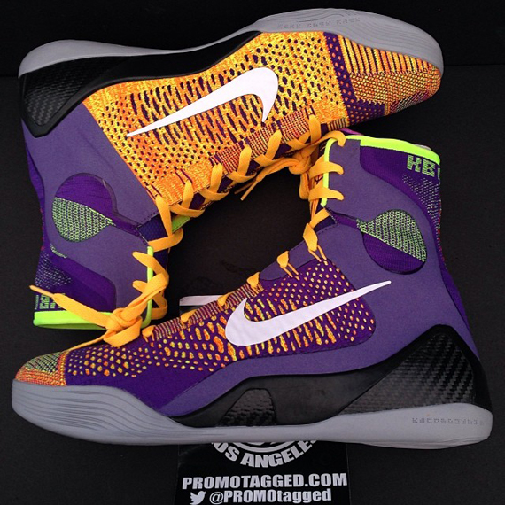 Nike Kobe 9 Elite Court Purple White Laser Orange Wold Grey 1