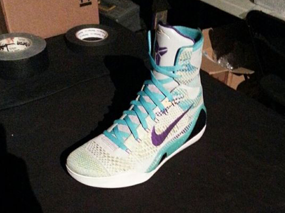 Nike Kobe 9 Elite White Purple Blue 1