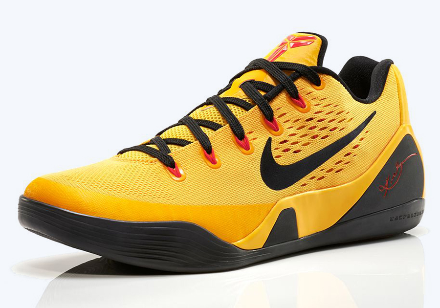 Nike Kobe 9 EM - University Gold - Black - Laser Crimson