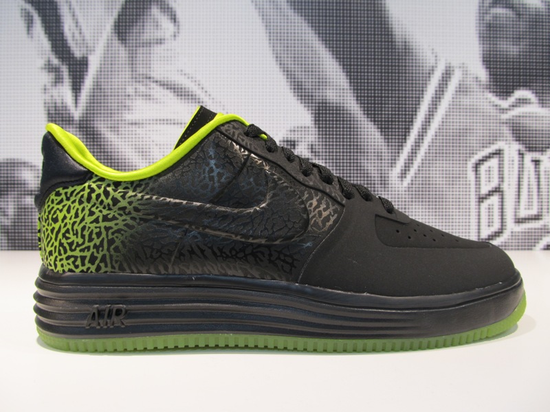 Nike Lunar Force 1 Elephant Fade Black Green 01