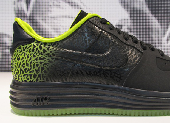 Nike Lunar Force 1 “Elephant Print Fade” – Black – Green