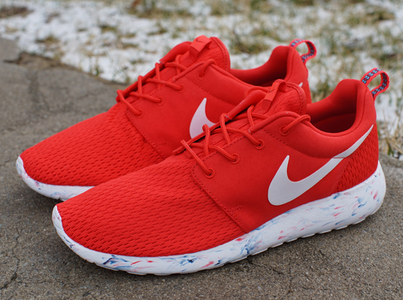 Nike Roshe Run Marble Challenge Red 2