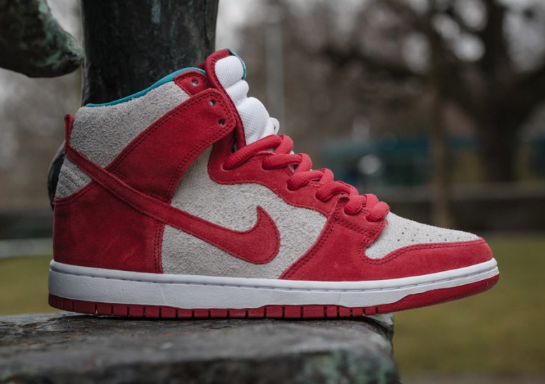 Nike SB Dunk High – Gym Red – Teal