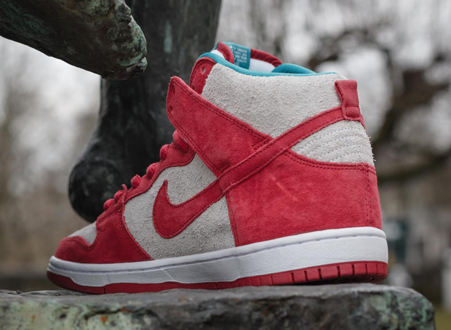 Nike Sb Dunk High Gym Red Teal 3