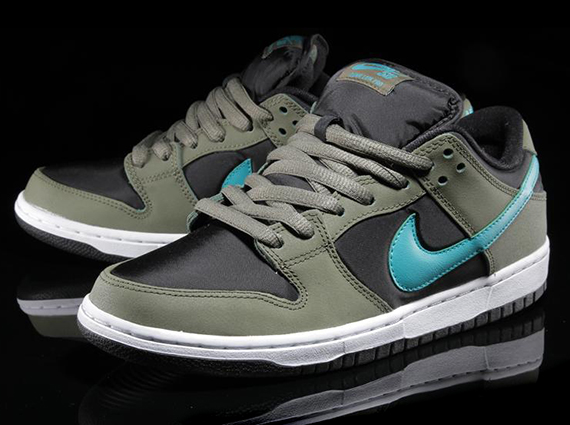 Nike Sb Dunk Low Medium Olive Turbo Green Black