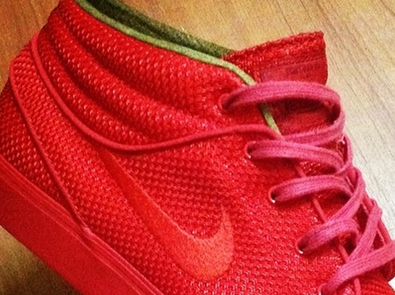 Nike Sb Stefan Janoski Mid Tonal Red 2