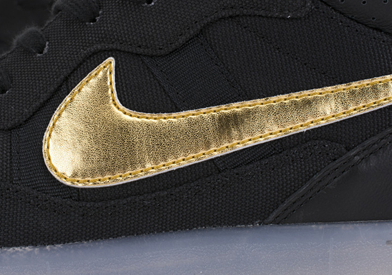 Nike Tiempo 94 Mid Black Metallic Gold 4