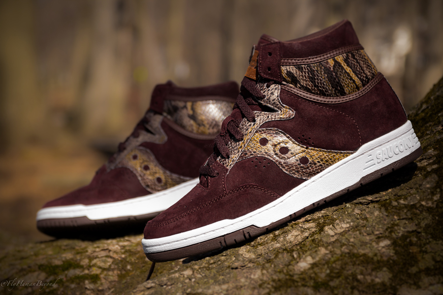 Packer Shoes Saucony Hangtime Hi Brown Snake 4