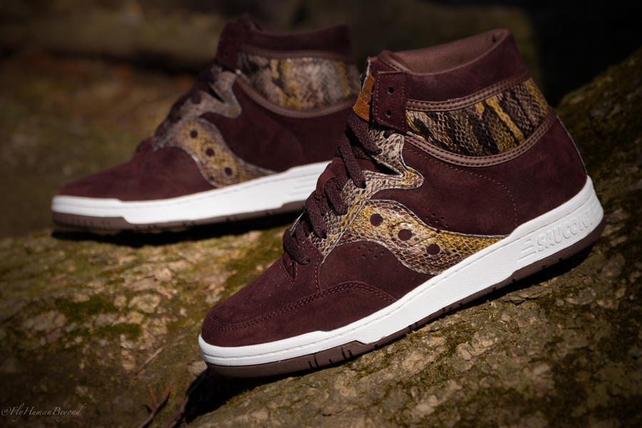 Packer Shoes Saucony Hangtime Hi Brown Snake 5