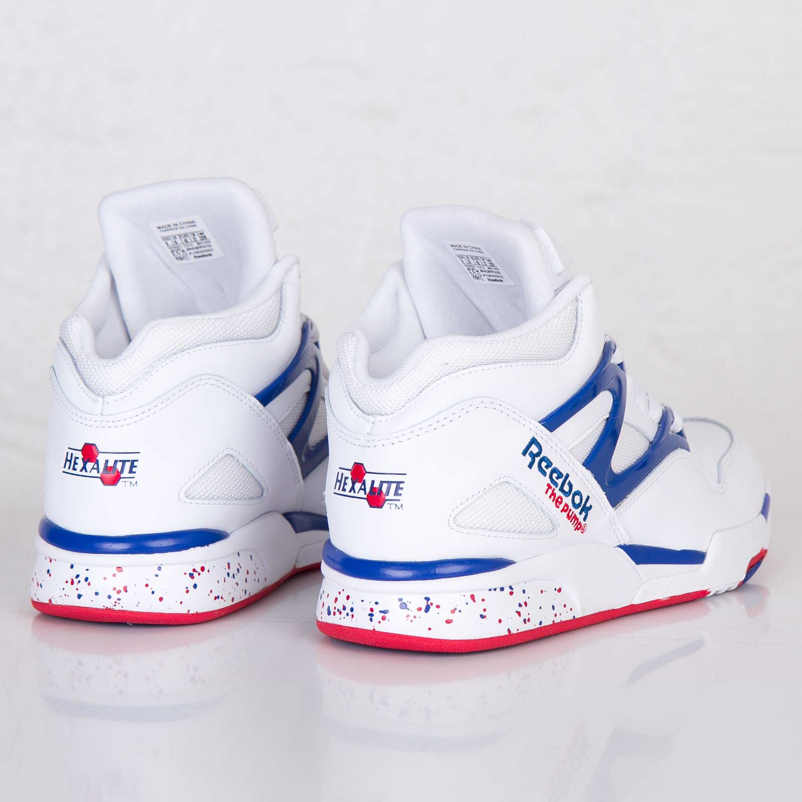 Reebok Pump Omni Lite White Reebok Royal Red 04
