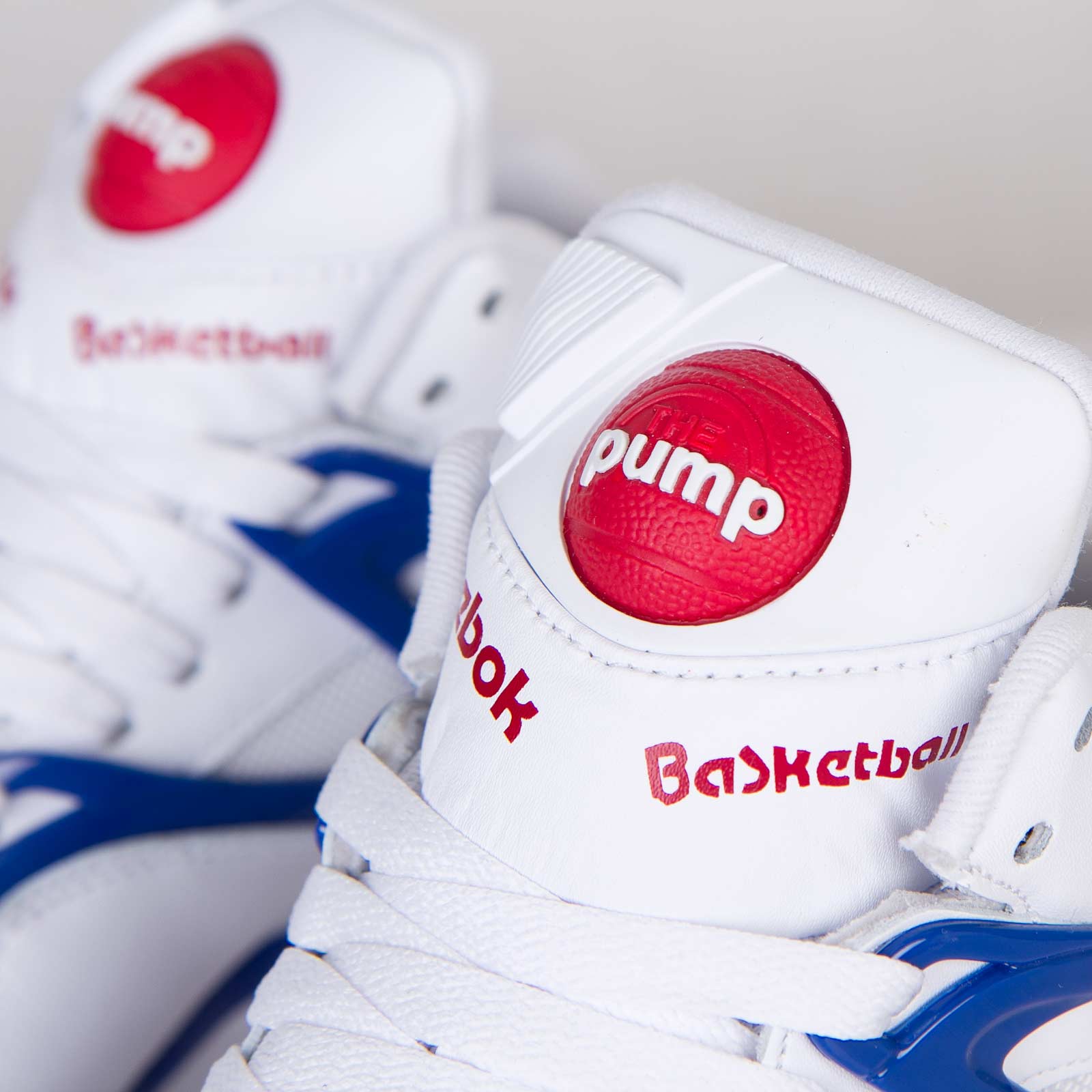 Reebok Pump Omni Lite White Reebok Royal Red 05