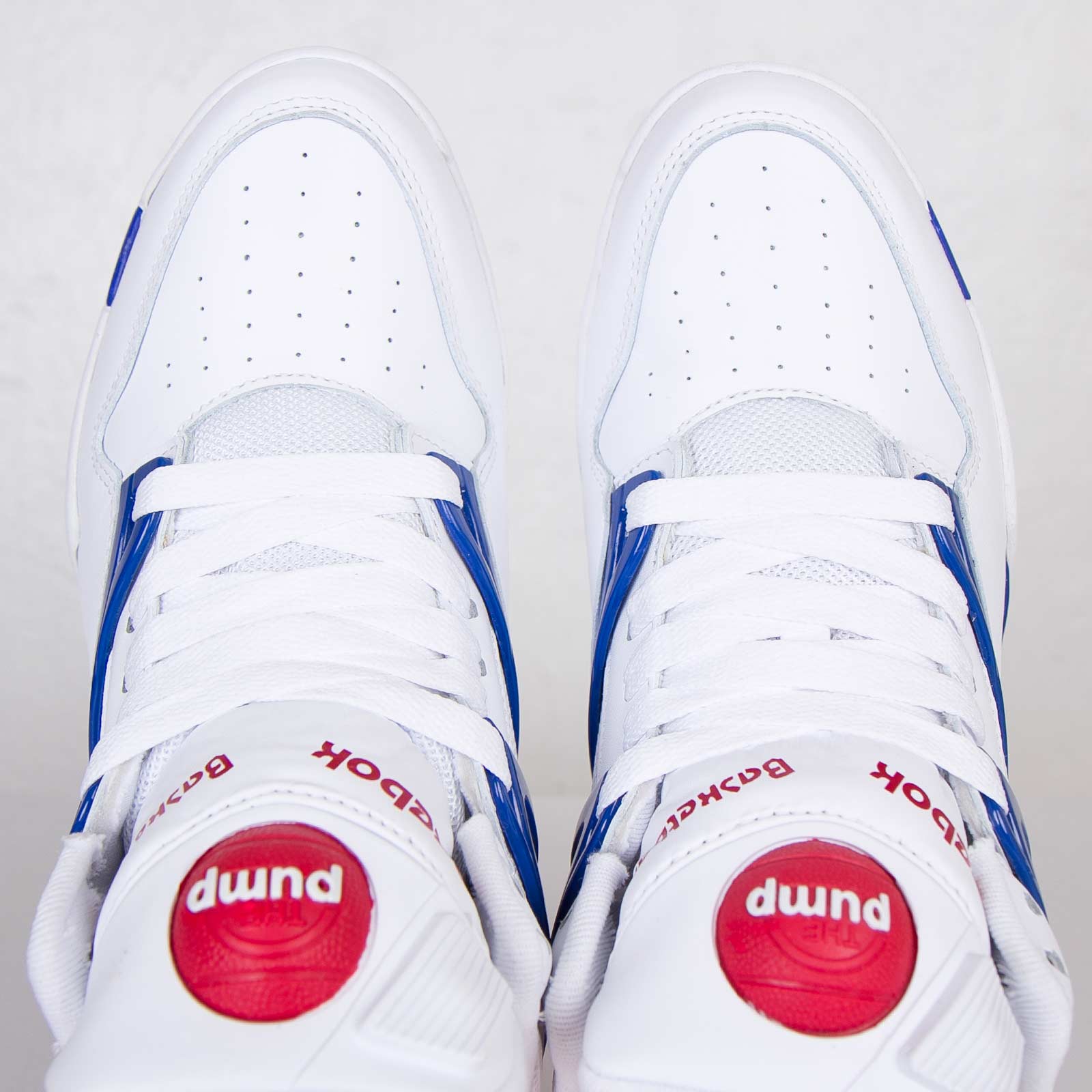 Reebok Pump Omni Lite White Reebok Royal Red 07