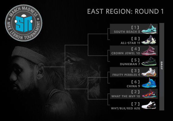 Sneaker News March Madness Nike LeBron Tournament – Round 1 Voting: EAST