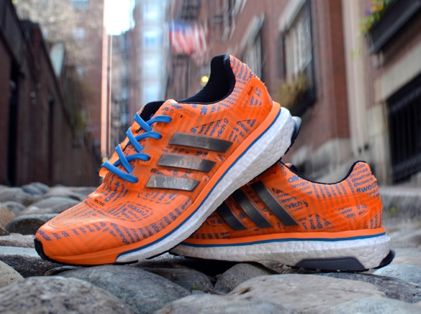 adidas Energy BOOST 2 #WeAllRunBoston Customs for Natalie Morales