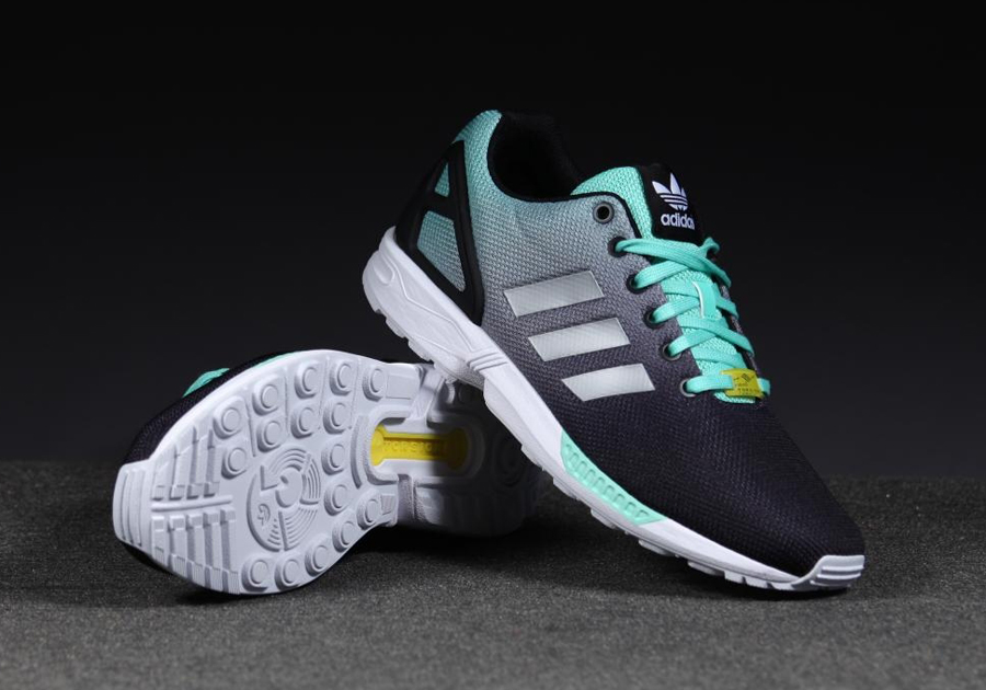 Adidas Zx Flux Gradient Black Mint 4