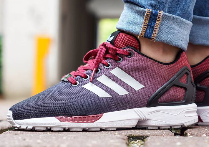 adidas ZX Flux "Gradient" - Cardinal Red - Black