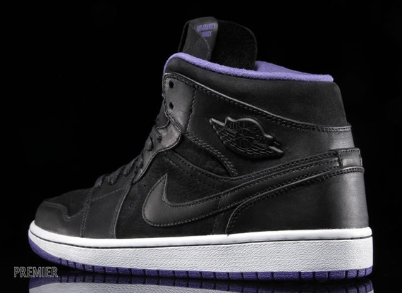 Air Jordan 1 Mid Nouveau Black Dark Concord 5