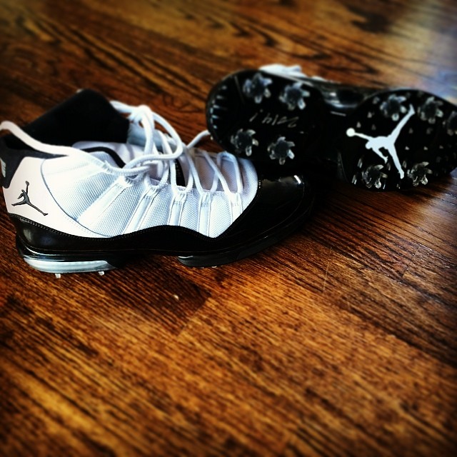 Air Jordan 11 Concord Golf Spike 1