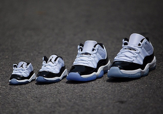 Air Jordan 11 Low “Concord” in Full Family Sizes