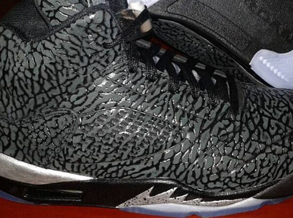 Air Jordan 3lab5 Black Metallic Silver 1