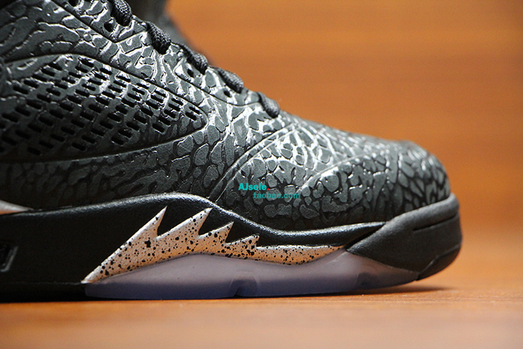 Black Metallic Air Jordan 3lab 5 05