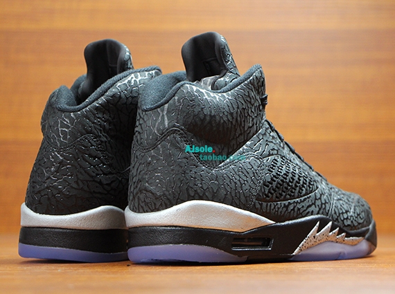 Black Metallic Air Jordan 3lab 5 07