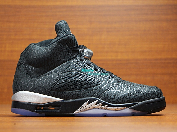 Black Metallic Air Jordan 3lab 5 09