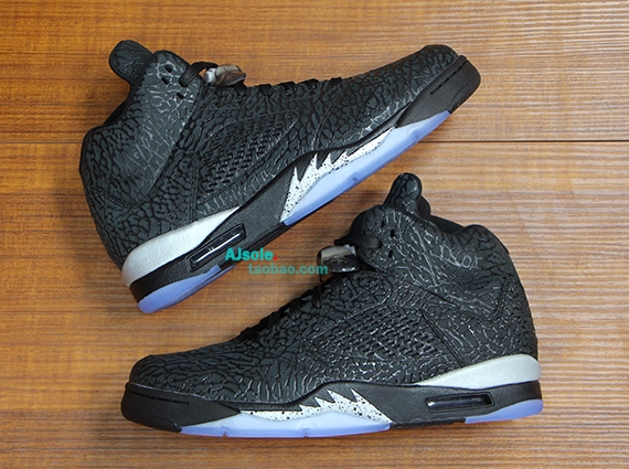 Black Metallic Air Jordan 3lab 5 10