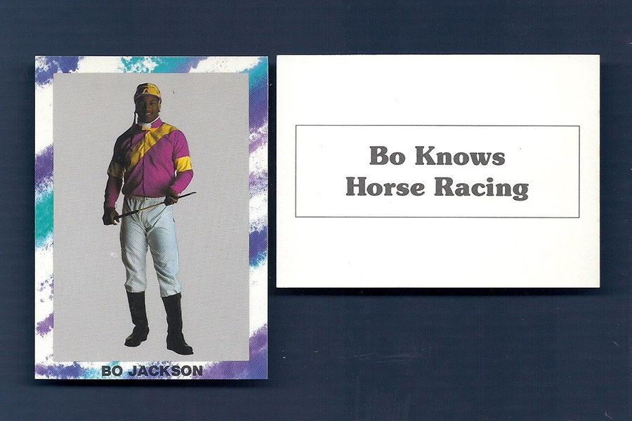 Bo Knows Horse Racing Trading Card