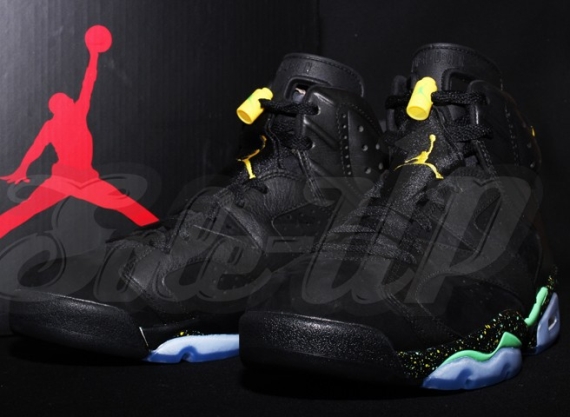 Air Jordan 6 - Black - Green - Yellow