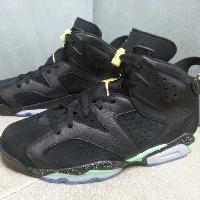 Jordan Vi Black Venom Green Speckle 02