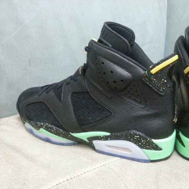 Jordan Vi Black Venom Green Speckle 03