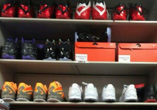 LeBron James’ Sneaker Locker at American Airlines Arena