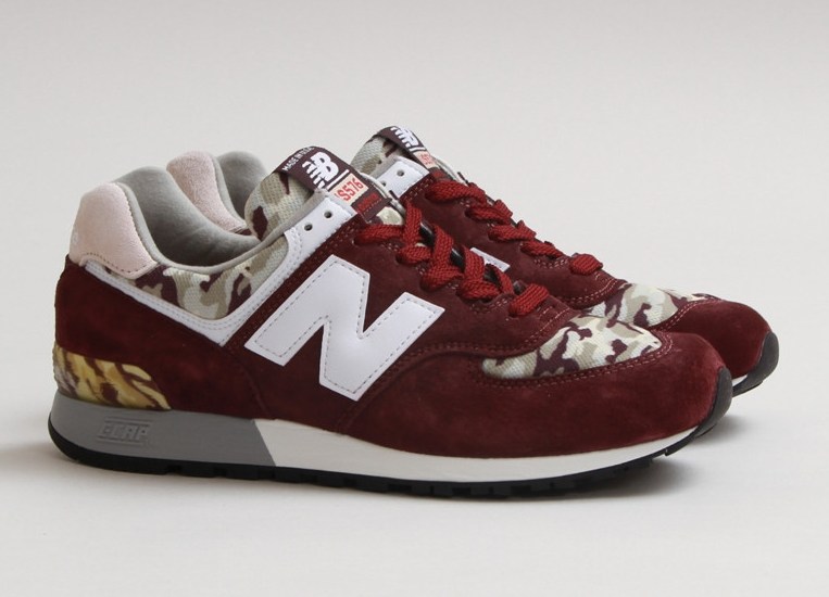 New Balance 576 – Maroon – Camo