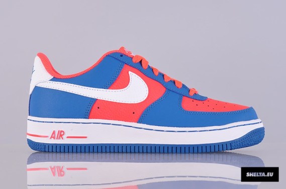 Nike Air Force 1 Low Gs Laser Crimson Blue 02