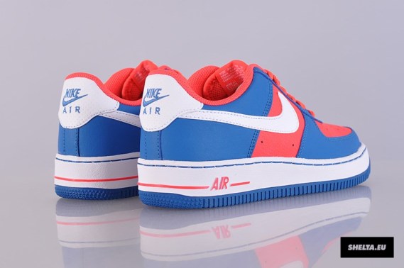 Nike Air Force 1 Low Gs Laser Crimson Blue 04