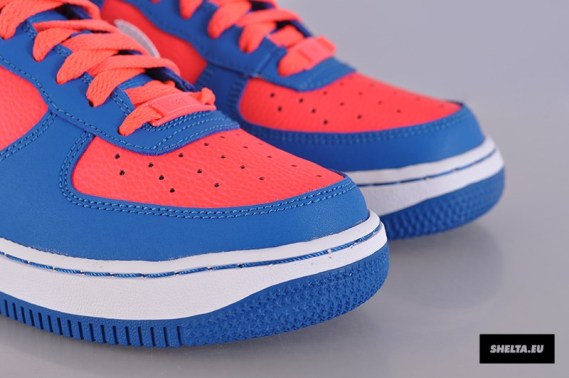 Nike Air Force 1 Low Gs Laser Crimson Blue 08