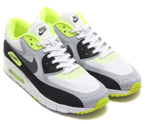 Nike Air Max 90 Breathe White Grey Volt Black 1