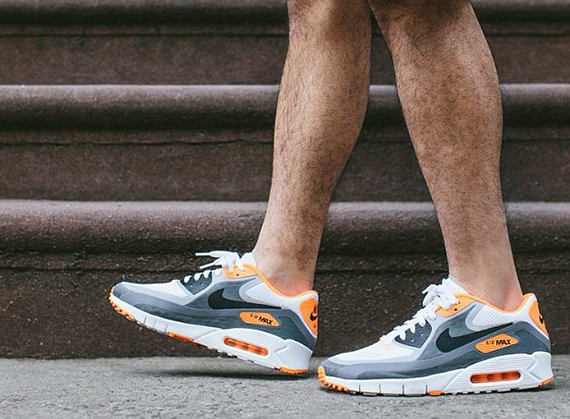 Nike Air Max 90 Breathe Wolf Grey Orange Available