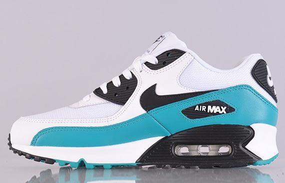 Nike Air Max 90 - White - Black - Turbo Green