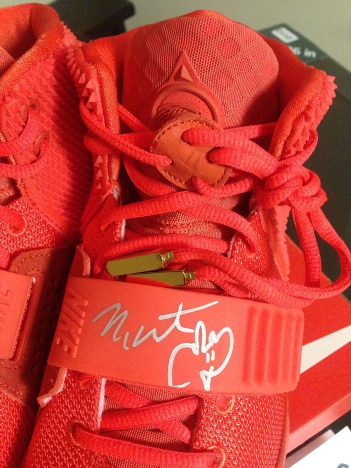Nike Air Yeezy 2 Red October Kanye West Signed 1
