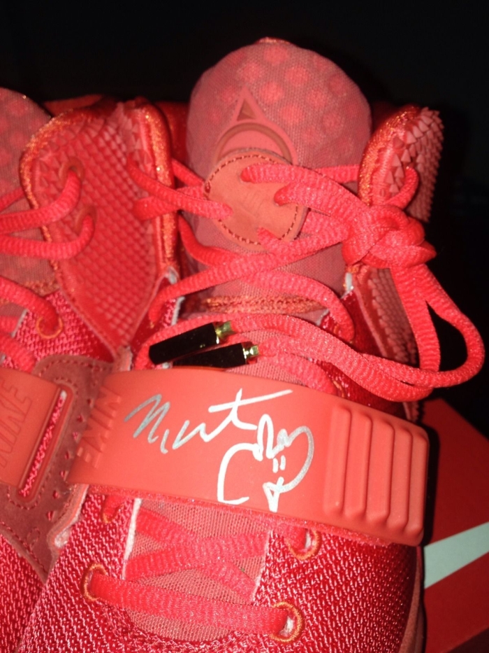 Nike Air Yeezy 2 Red October Kanye West Signed 4