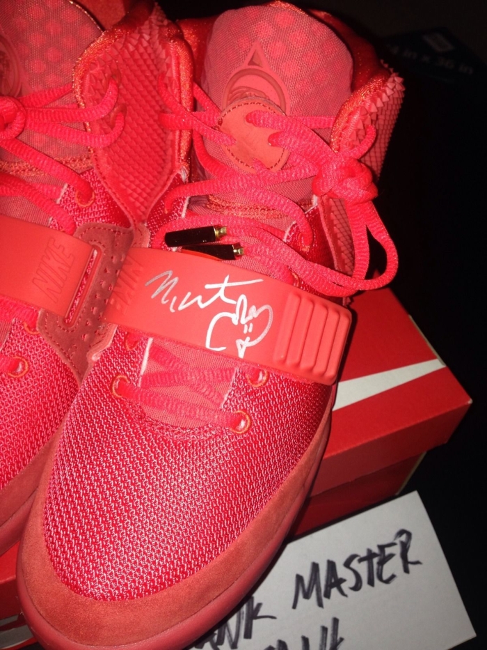 Nike Air Yeezy 2 Red October Kanye West Signed 5