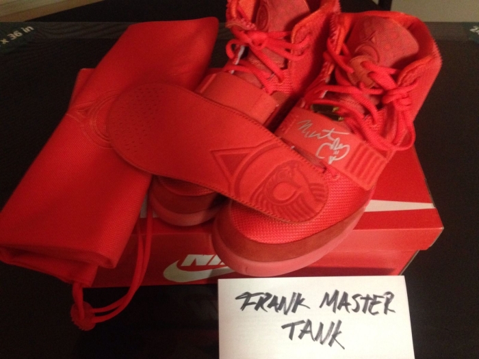 Nike Air Yeezy 2 Red October Kanye West Signed 6