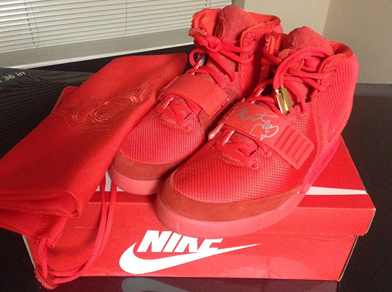 Nike Air Yeezy 2 Red October Kanye West Signed