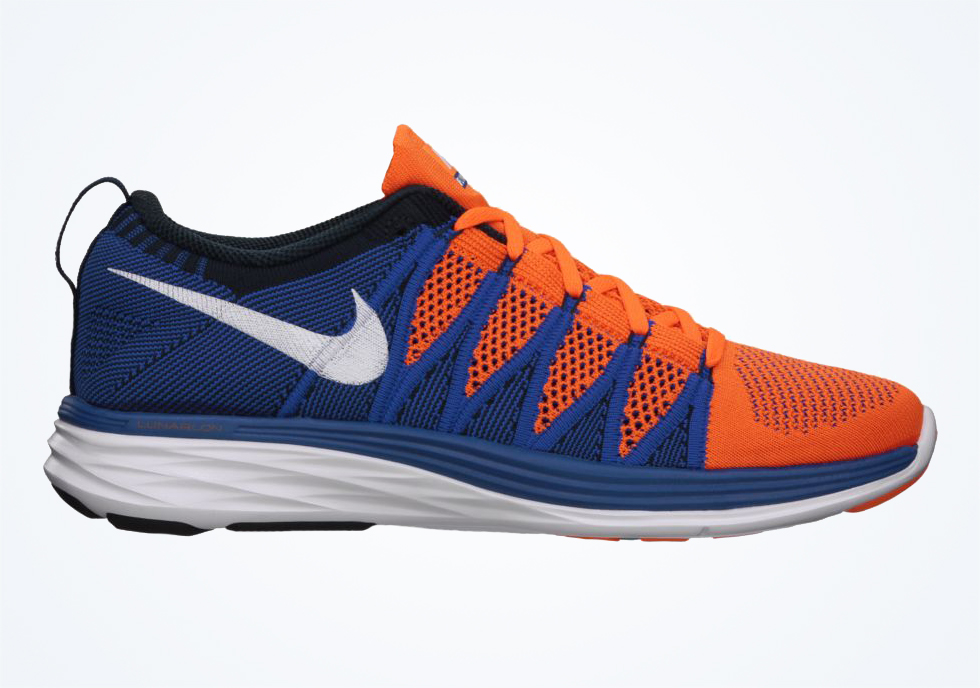 Nike Flyknit Lunar2 - Total Orange - Game Royal - Dark Obsidian