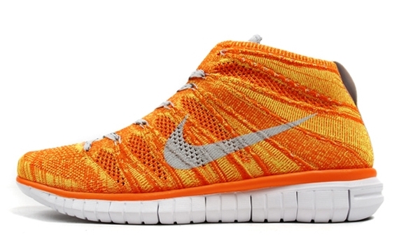 Nike Free Flyknit Chukka Orange Volt 1