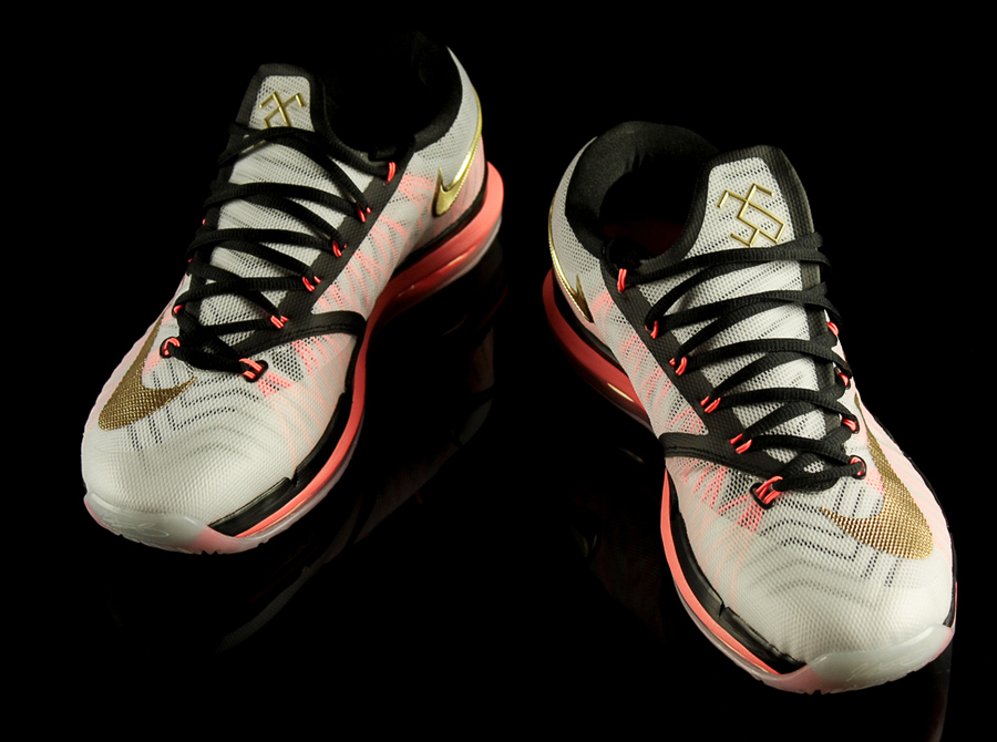 Nike Kd 6 Elite White Gold Black Mango