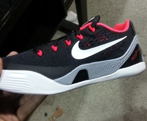 Nike Kobe 9 Em Black White Laser Crimson Wolf Grey 2